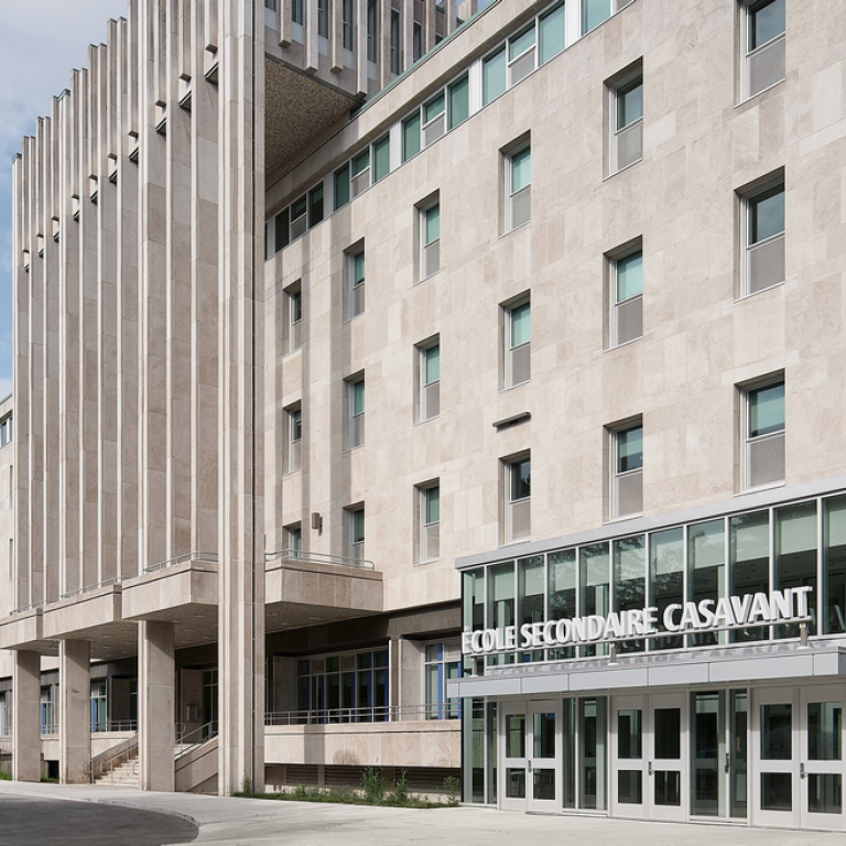 &Eacute;cole secondaire Casavant &ndash; R&eacute;habilitation de l&rsquo;aile moderniste du S&eacute;minaire de Saint-Hyacinthe