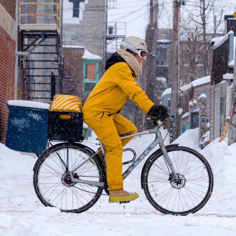 Le v&eacute;lo sous z&eacute;ro
