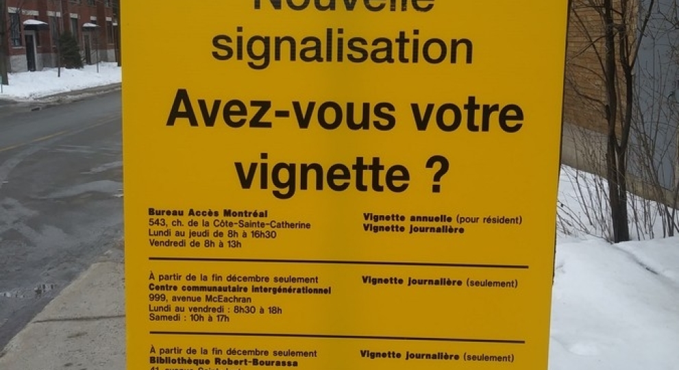 Politique de stationnement – L’incohérence d’Outremont !