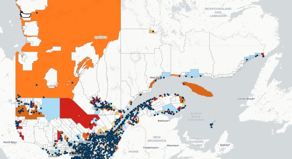 Déversements d’eaux usées – Une carte interactive