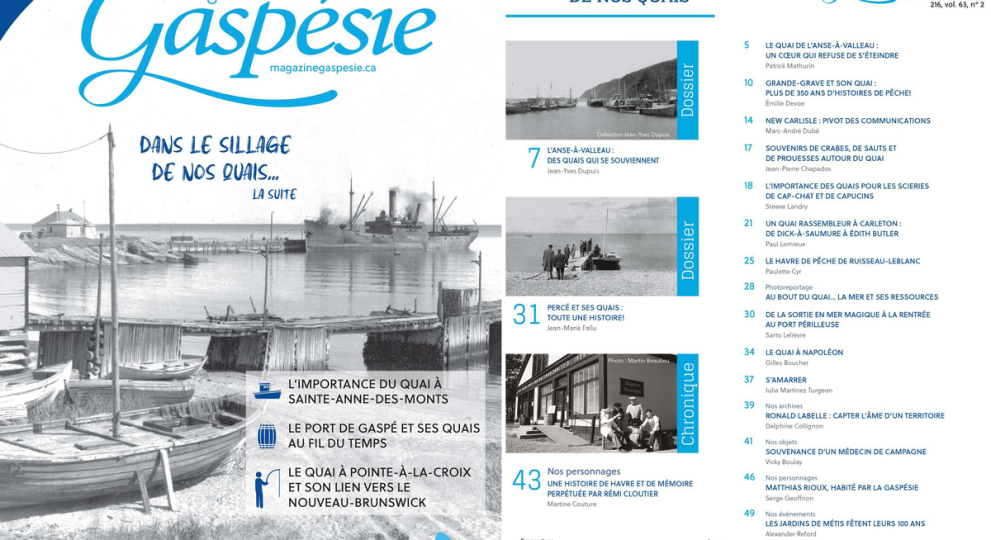 Quais et havres gasp&eacute;siens